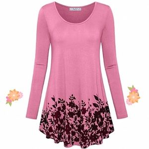 COMENII TUNIC WITH FLORAL ACCENTS